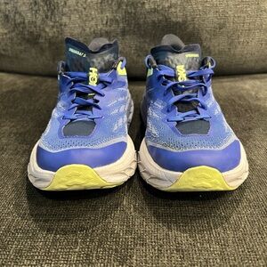 Hoka speedgoat 5 Blue and Yellow Running Sneakers